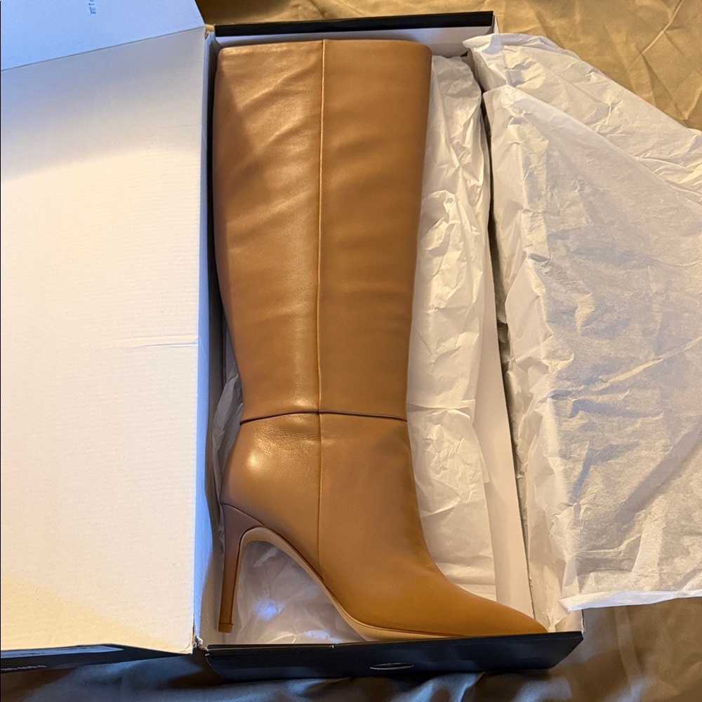 Nine West Tan Heeled Boots